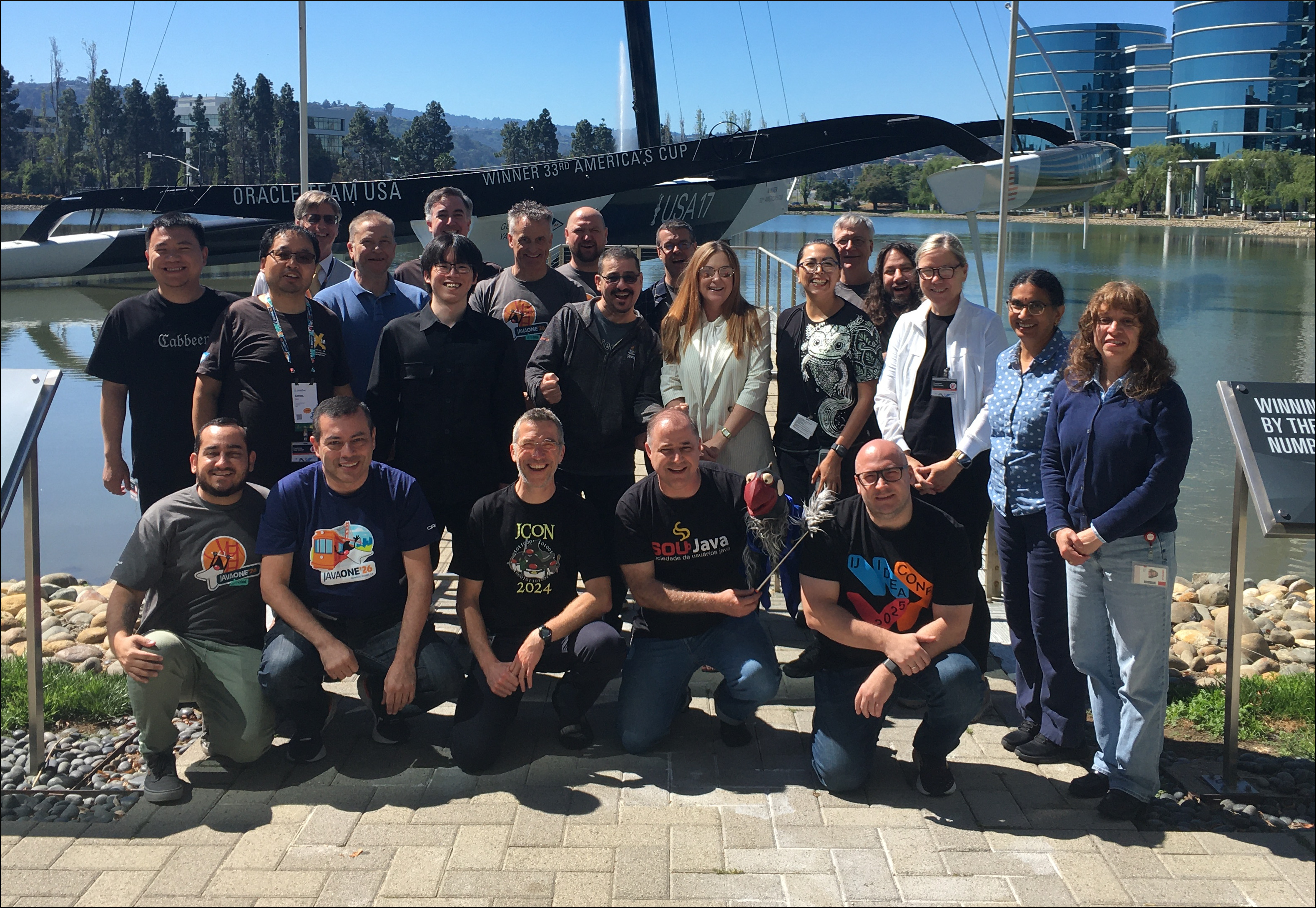 Photo of the 2025-2026 JCP Executive Committee representatives in Redwood Shores, CA