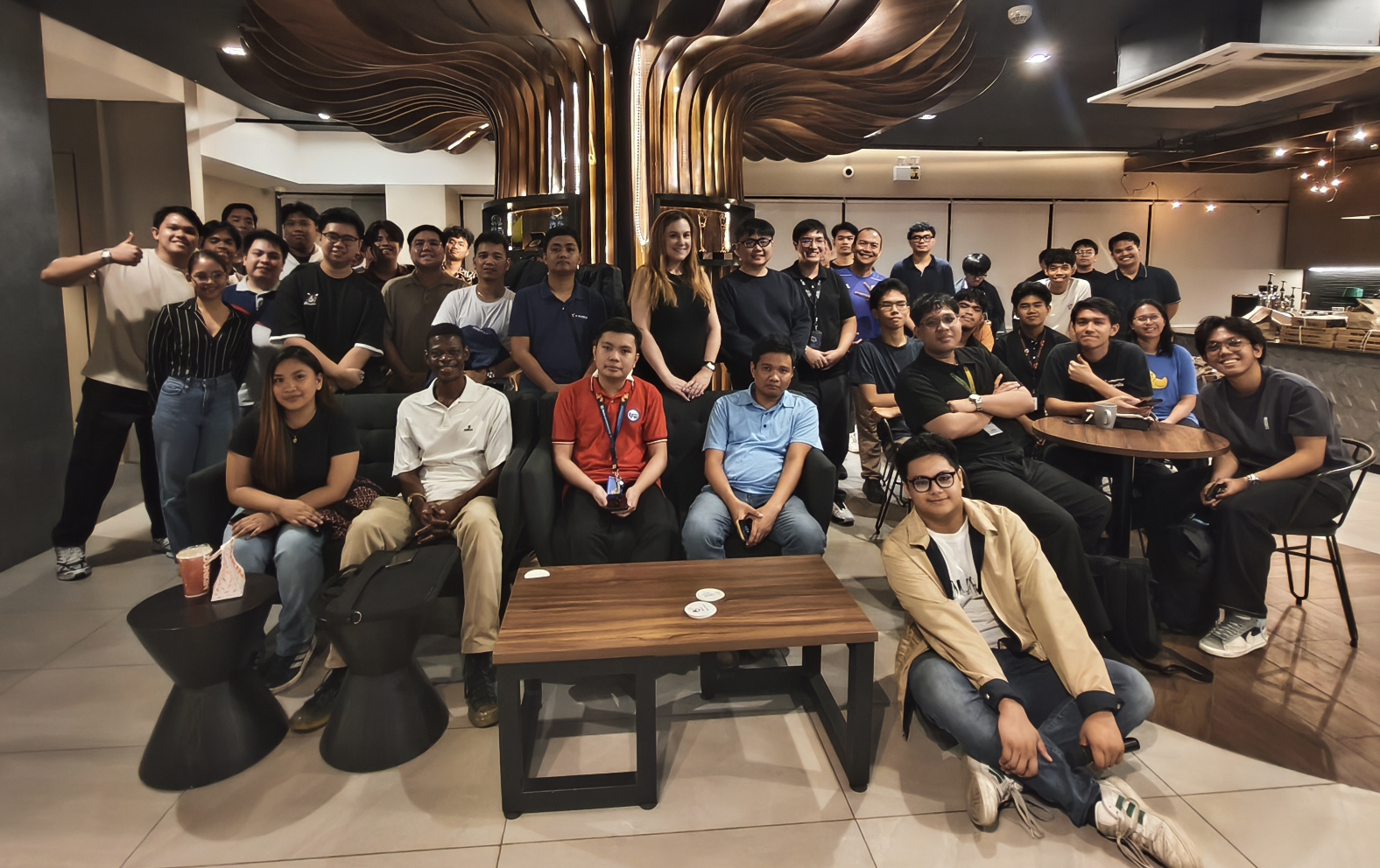 Heather VanCura with members of Java User Group Philippines at the July 2026 JCP meetup
